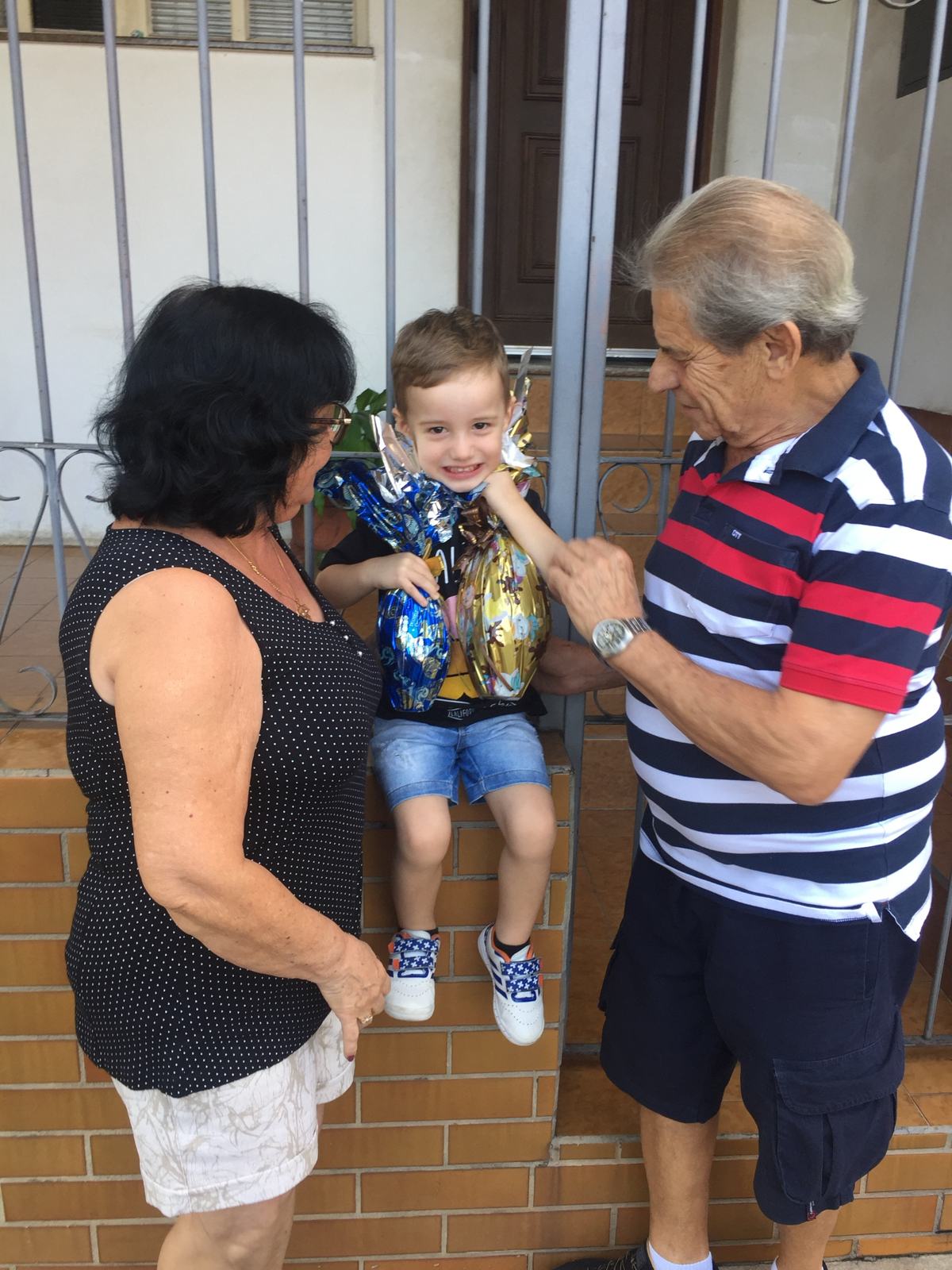 Silvio: Páscoa com o neto